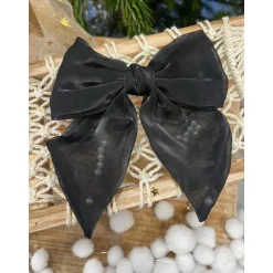 BARRETTE GROS NOEUD PERLES