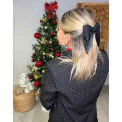 BARRETTE GROS NOEUD PERLES