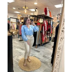 BLOUSE AYANA - BLEU