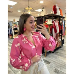 BLOUSE AYANA - ROSE