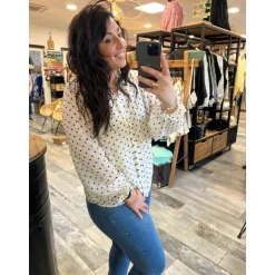 BLOUSE SYLVETTE ECRU -PULPEUSE