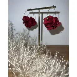 BOUCLES D'OREILLES ABBY - BORDEAUX