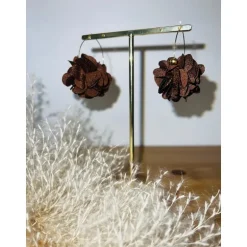 BOUCLES D'OREILLES ABBY - CHOCO