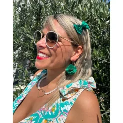 BOUCLES D'OREILLES ABBY VERT