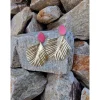 BOUCLES D'OREILLES CHRISTINA - ROSE