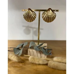 BOUCLES D'OREILLES COQUILLAGE