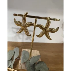 BOUCLES D'OREILLES GRANDE ÉTOILE