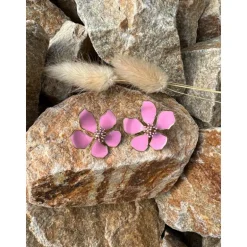 BOUCLES D'OREILLES INAÏA - ROSE