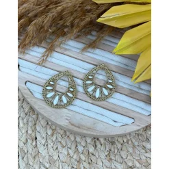 BOUCLES D'OREILLES JANE - BLANCHE
