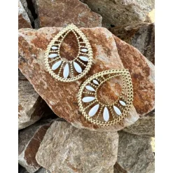 BOUCLES D'OREILLES JANE - BLANCHE