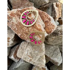 BOUCLES D'OREILLES JANE - FUSHIA
