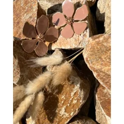BOUCLES D'OREILLES LOLY - BEIGE