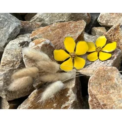 BOUCLES D'OREILLES LOLY - JAUNE