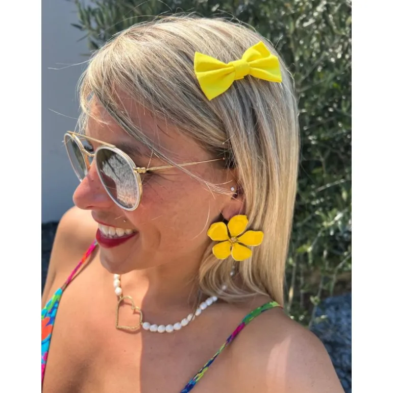 BOUCLES D'OREILLES LOLY - JAUNE