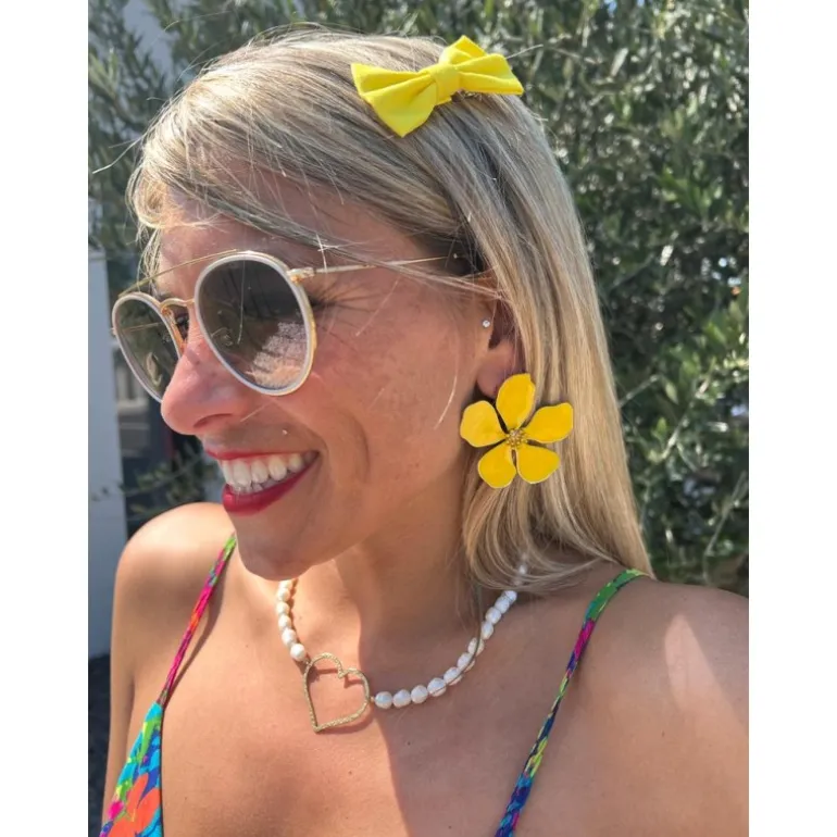 BOUCLES D'OREILLES LOLY - JAUNE