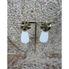 BOUCLES D'OREILLES LOU - ECRU