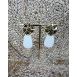 BOUCLES D'OREILLES LOU - ECRU