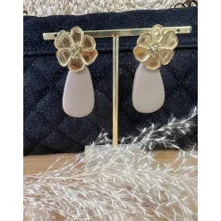 BOUCLES D'OREILLES LOU - TAUPE
