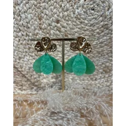 BOUCLES D'OREILLES MAHÉ - VERT