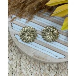 BOUCLES D'OREILLES MARGUERITE - DORÉ