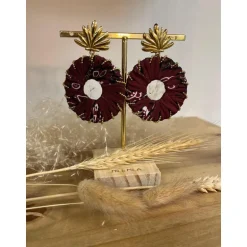 BOUCLES D'OREILLES MIYO - BORDEAUX