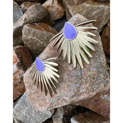 BOUCLES D'OREILLES ROMY - LILAS