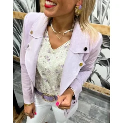 BOUCLES D'OREILLES ROMY - LILAS