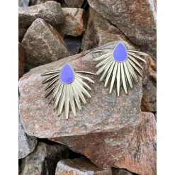 BOUCLES D'OREILLES ROMY - LILAS