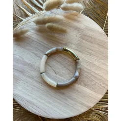BRACELET WAFA - ECRU/TAUPE