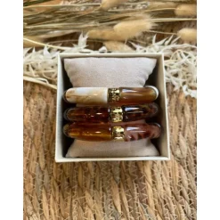 BRACELETS TRIO - CAMEL