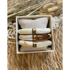 BRACELETS TRIO - ECRU