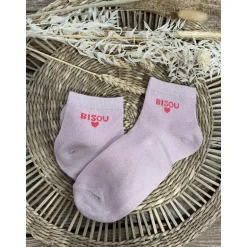 CHAUSETTES BISOU - ROSE POUDRE