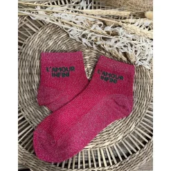 CHAUSETTES L'AMOUR INFINI - FUSHIA