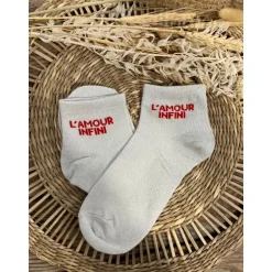 CHAUSETTES L'AMOUR INFINI - GRIS