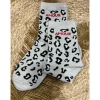 CHAUSSETTES LÉOPARD - GRIS