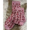 CHAUSSETTES LÉOPARD - ROSE