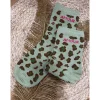 CHAUSSETTES LÉOPARD - VERT