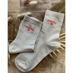 CHAUSSETTES MAMIE - BEIGE