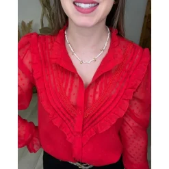 CHEMISE MAELINE - ROUGE