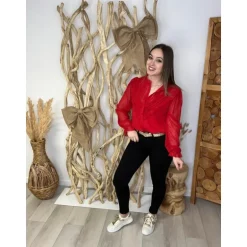 CHEMISE MAELINE - ROUGE