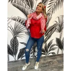 FOULARD OURIEL - ROUGE