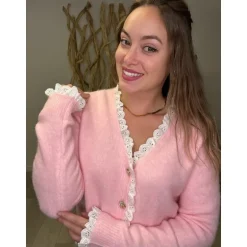 GILET CAELAN - ROSE