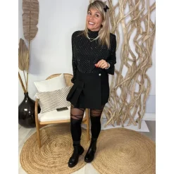 JUPE SHORT PERNELLE - NOIR