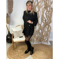 JUPE SHORT PERNELLE - NOIR