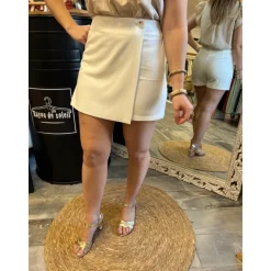 JUPE SHORT ZELIO - BLANC