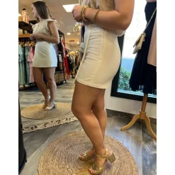 JUPE SHORT ZELIO - BLANC
