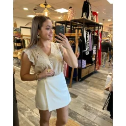 JUPE SHORT ZELIO - BLANC