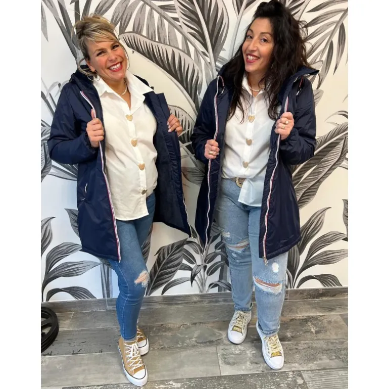 MANTEAU ZOÉ-BLEU