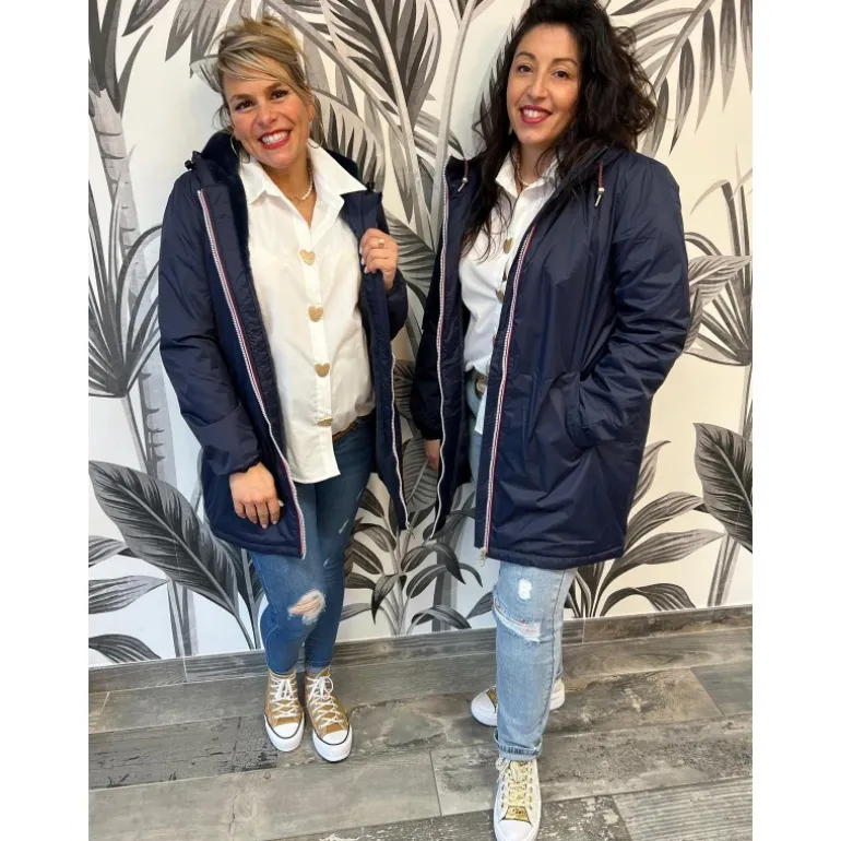 MANTEAU ZOÉ-BLEU