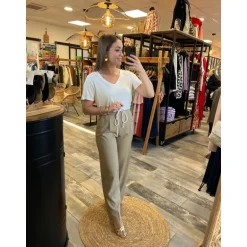PANTALON GUYLENE - BEIGE
